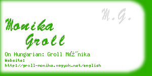 monika groll business card